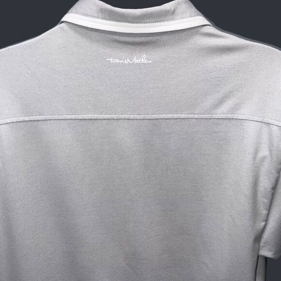 Travis Mathew Ice Gray Homer Golf Polo Shirt Size XL #26 - Picture 4 of 5